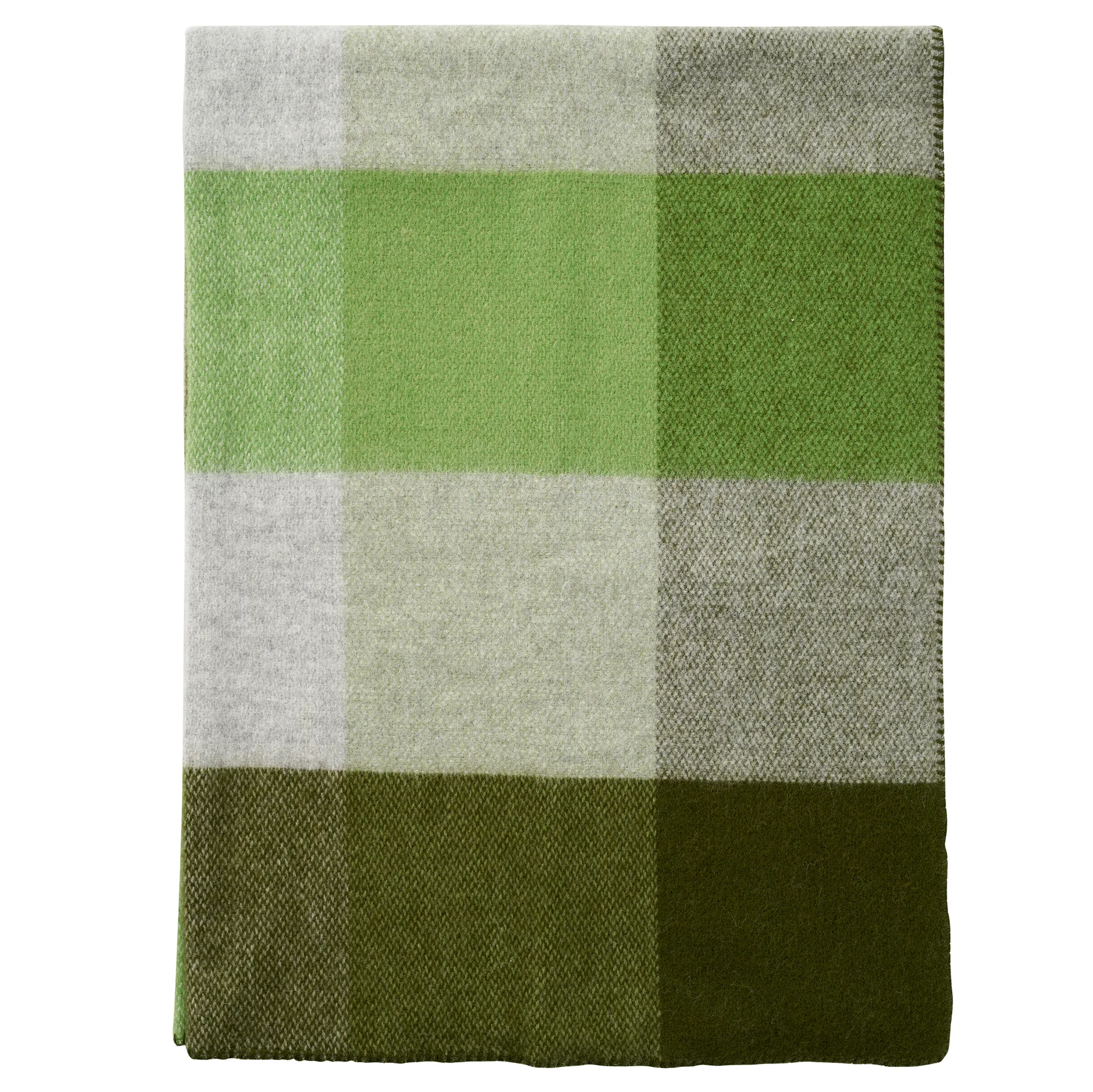Koc wełniany Block 130x180 cm, Green Klippan Yllefabrik