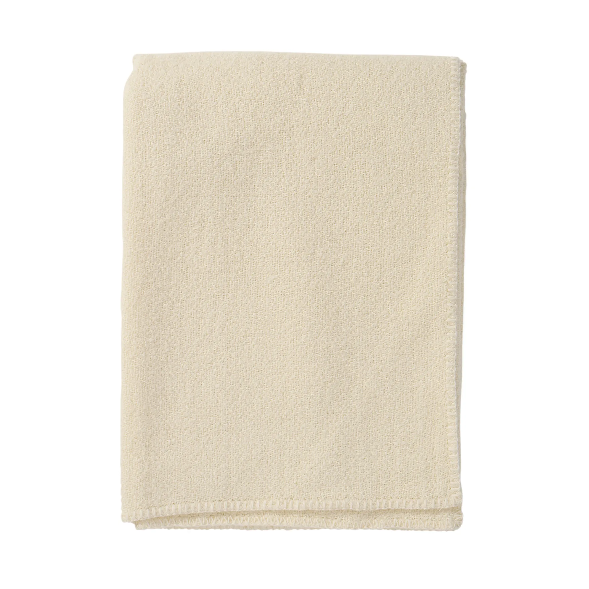 Koc wełniany Bouclé 140x200 cm, Kremowy Klippan Yllefabrik