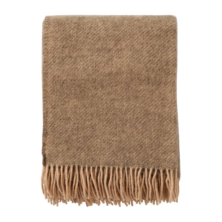 Koc wełniany Gotland 130x200 cm - Beige - Klippan Yllefabrik