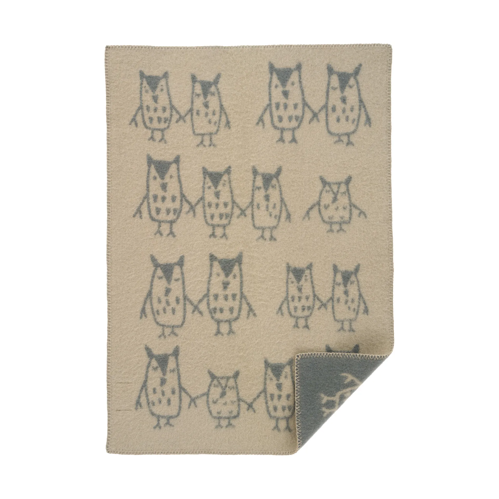 Kocyk dziecięcy Hand in hand 65x90 cm, Greige Klippan Yllefabrik