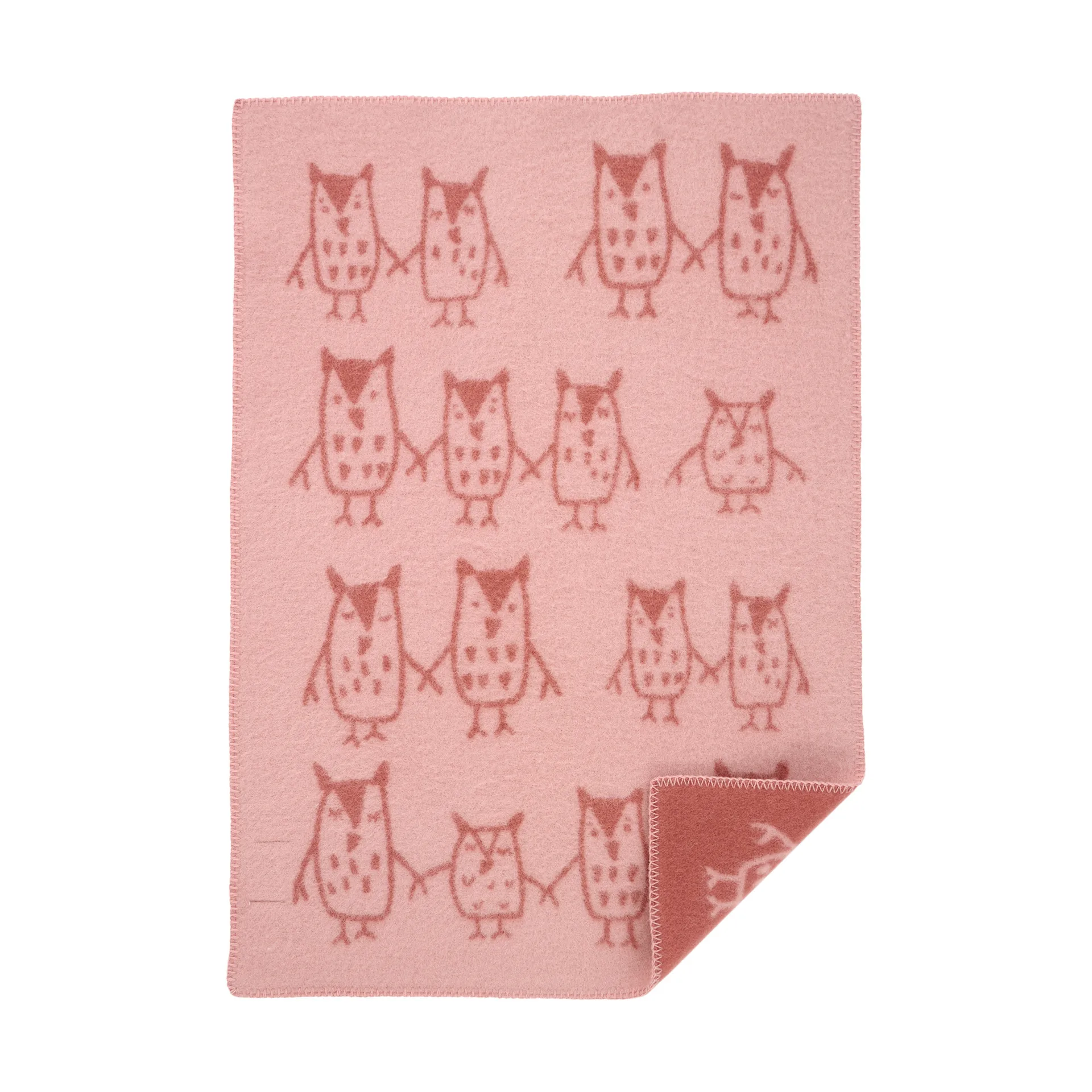 Kocyk dziecięcy Hand in hand 65x90 cm, Różowy brąz Klippan Yllefabrik