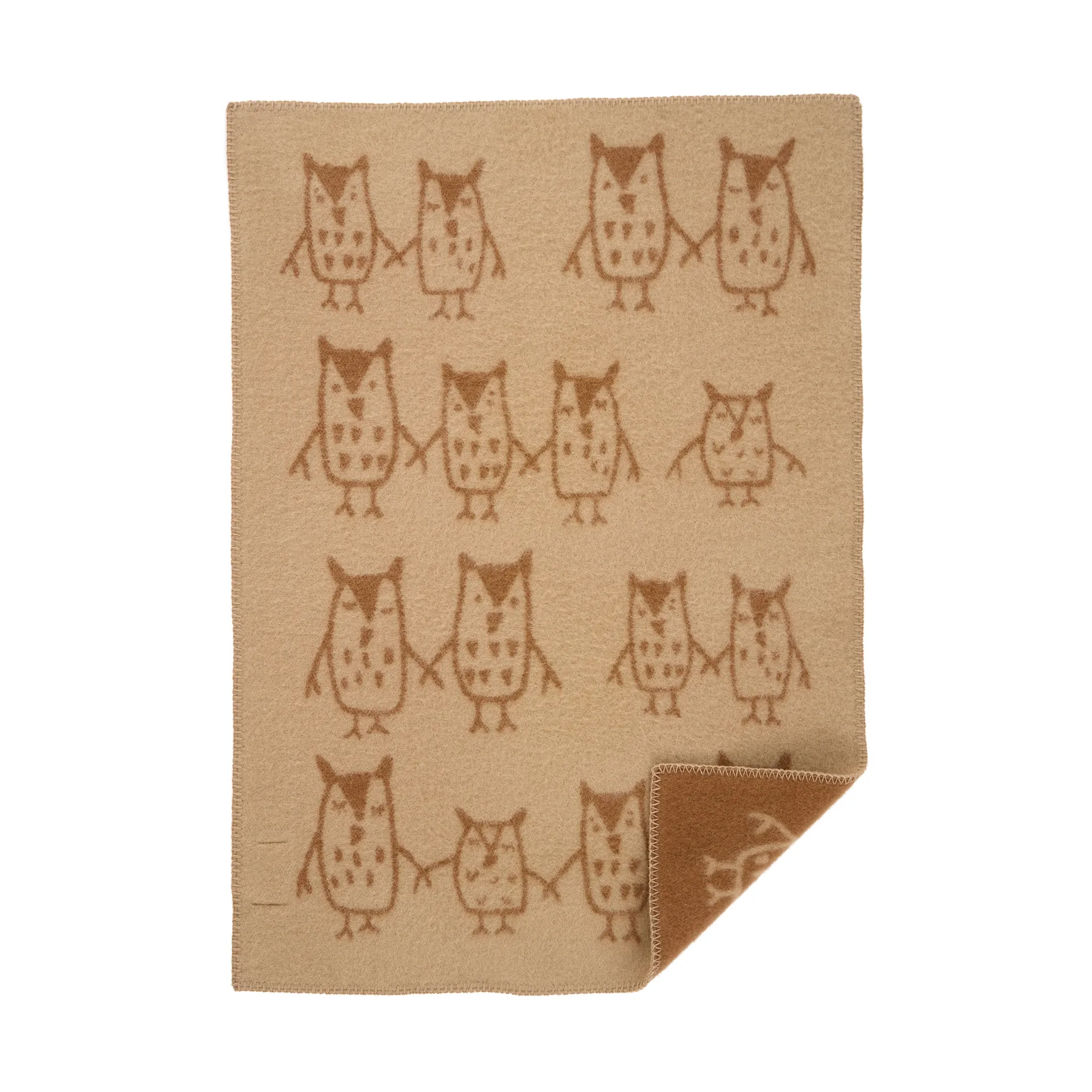 Kocyk dziecięcy Hand in hand 65x90 cm, Taupe Klippan Yllefabrik