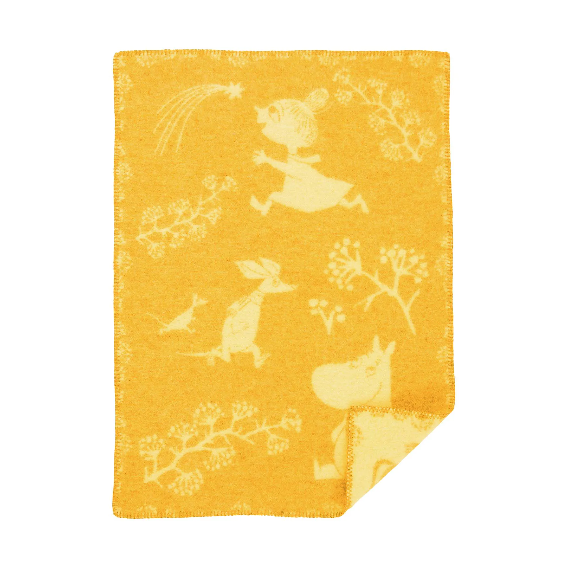 Kocyk dziecięcy Moonim Winterland 65x90 cm, Zimowe słońce Klippan Yllefabrik