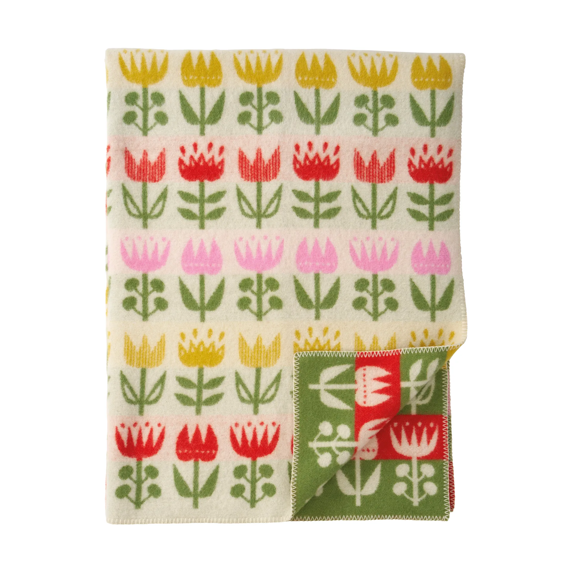 Pled Tulip 130x180 cm, Multi Klippan Yllefabrik