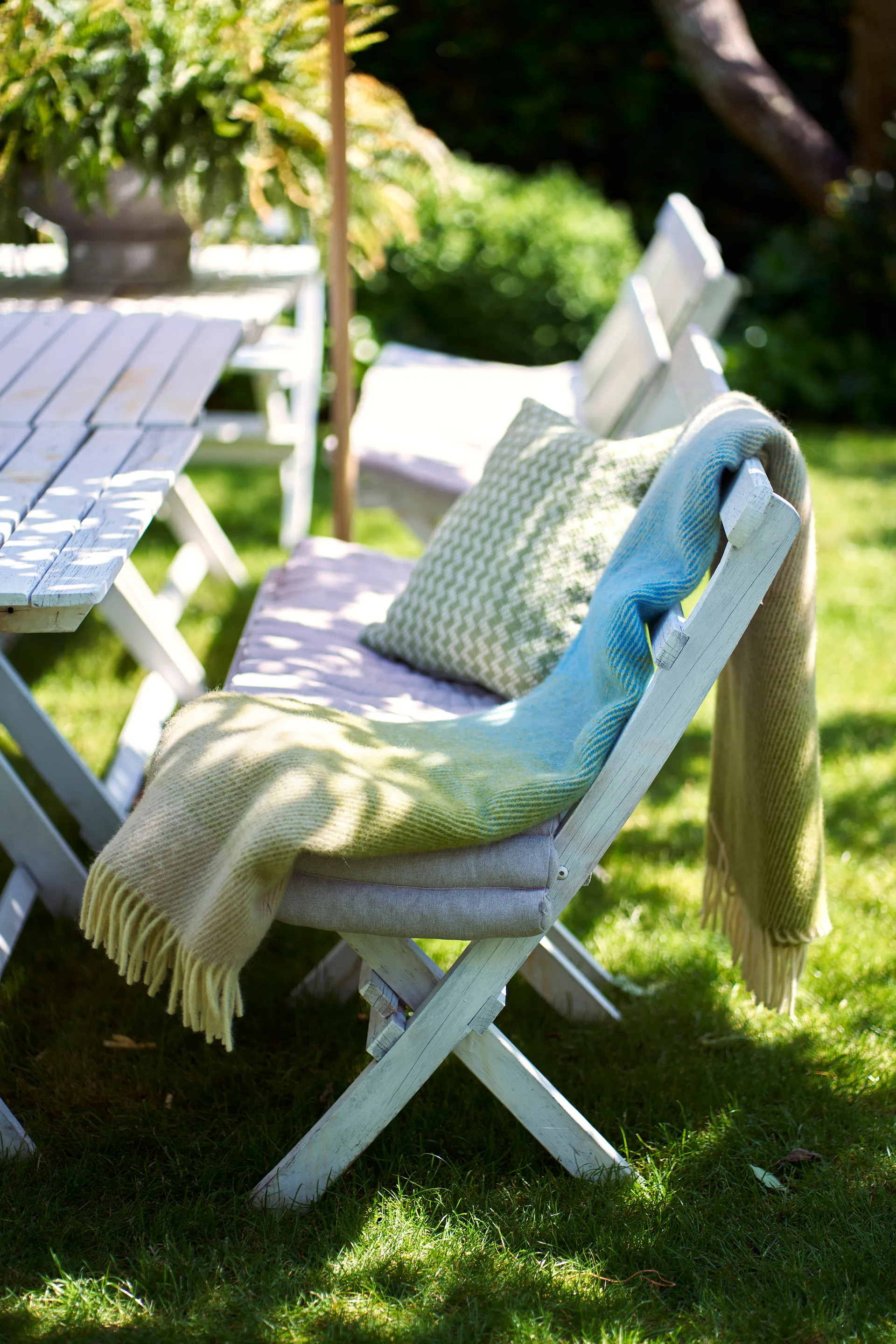 Pled wełniany Aurora 130x200 cm, Pastelowy sen Klippan Yllefabrik