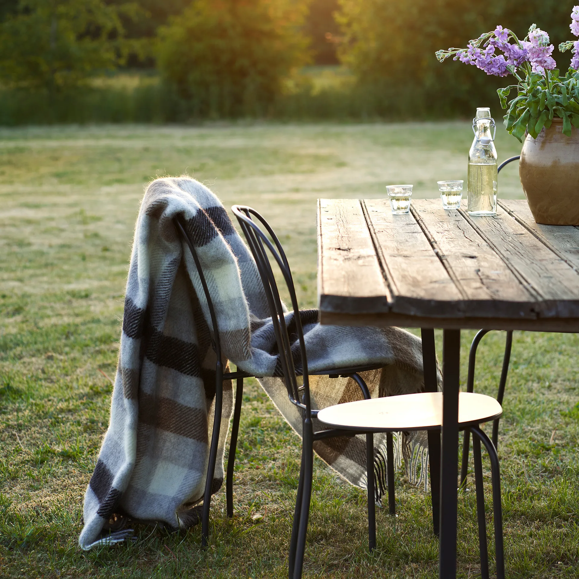 Pled wełniany Gotland 130x200 cm, Multi grey Klippan Yllefabrik