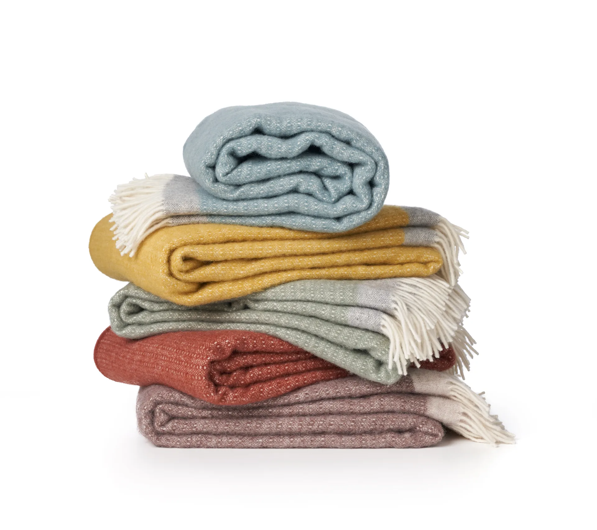 Pled wełniany Harald 130x200 cm, Rust-szary Klippan Yllefabrik