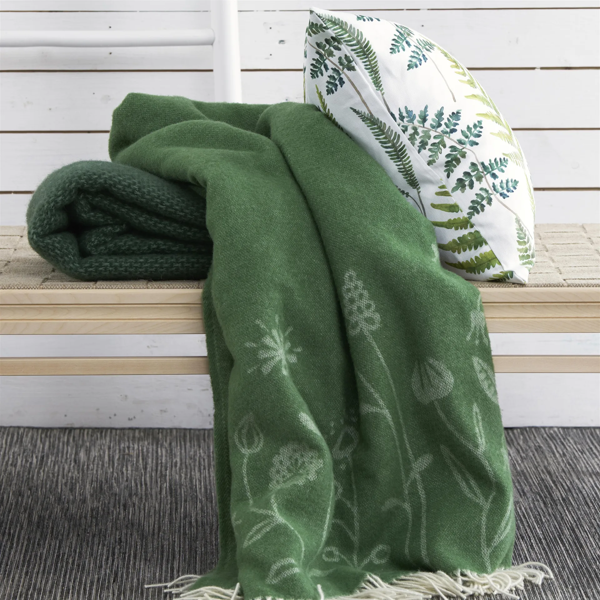 Poszewka na poduszkę Fräken, biały Klippan Yllefabrik