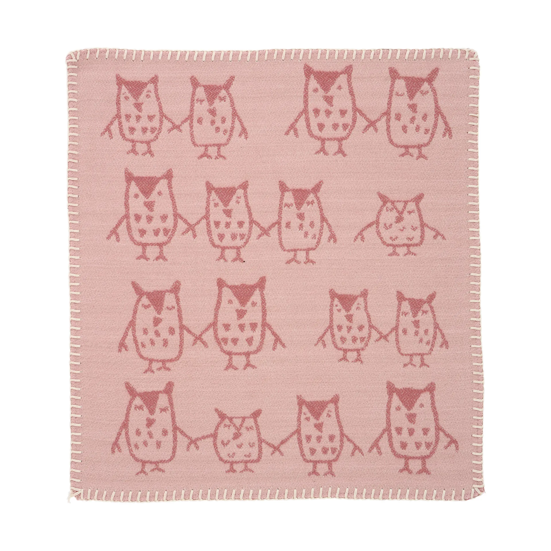 Przytulanka-kocyk Hand in hand 34x40 cm, Różowy brąz Klippan Yllefabrik