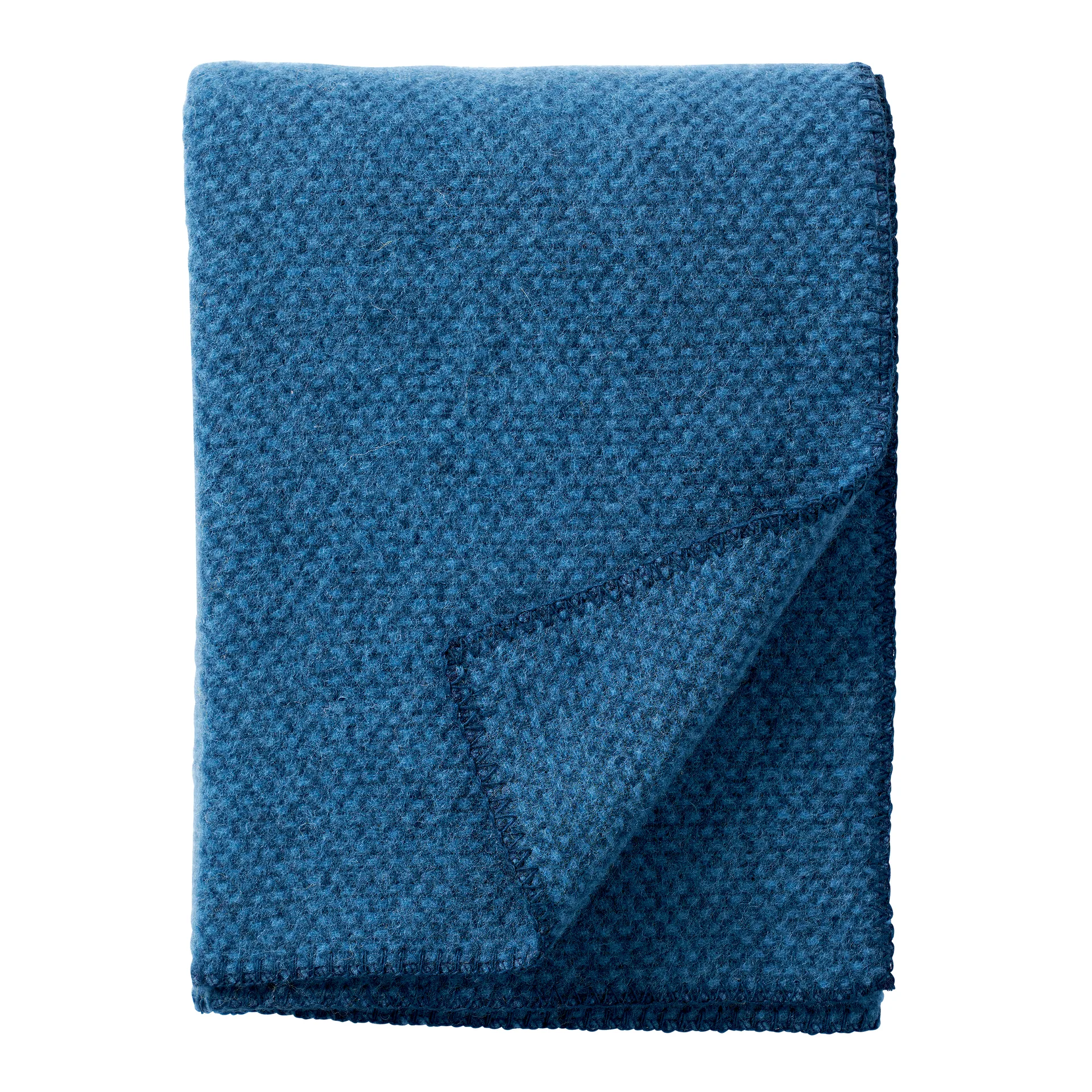 Wełniany pled Domino, morski Klippan Yllefabrik