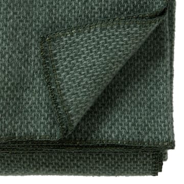 Wełniany pled Domino - zielony - Klippan Yllefabrik