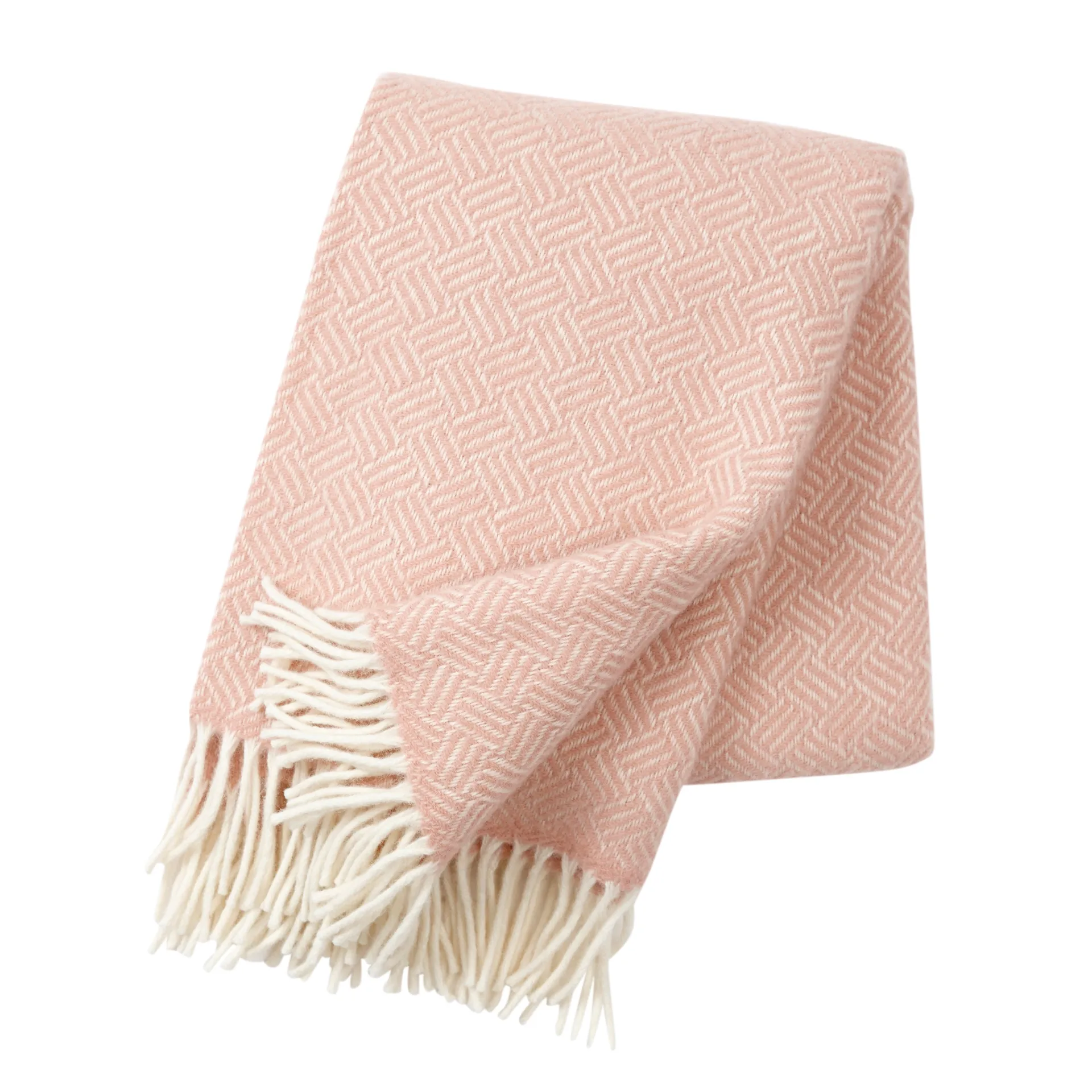 Wełniany pled Samba, rose cloud (różowy) Klippan Yllefabrik