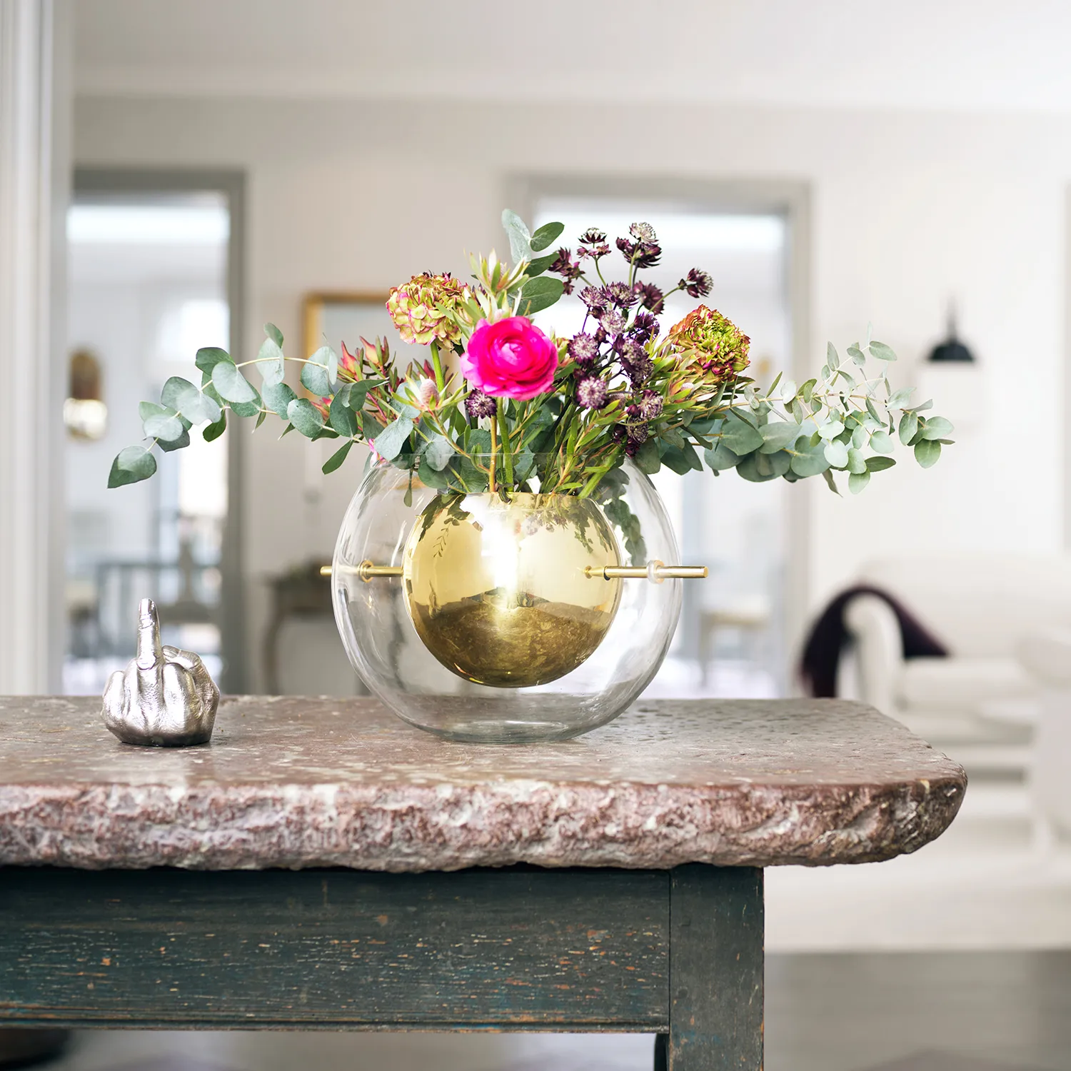 Alba okrągła waza, Mosiądz KLONG