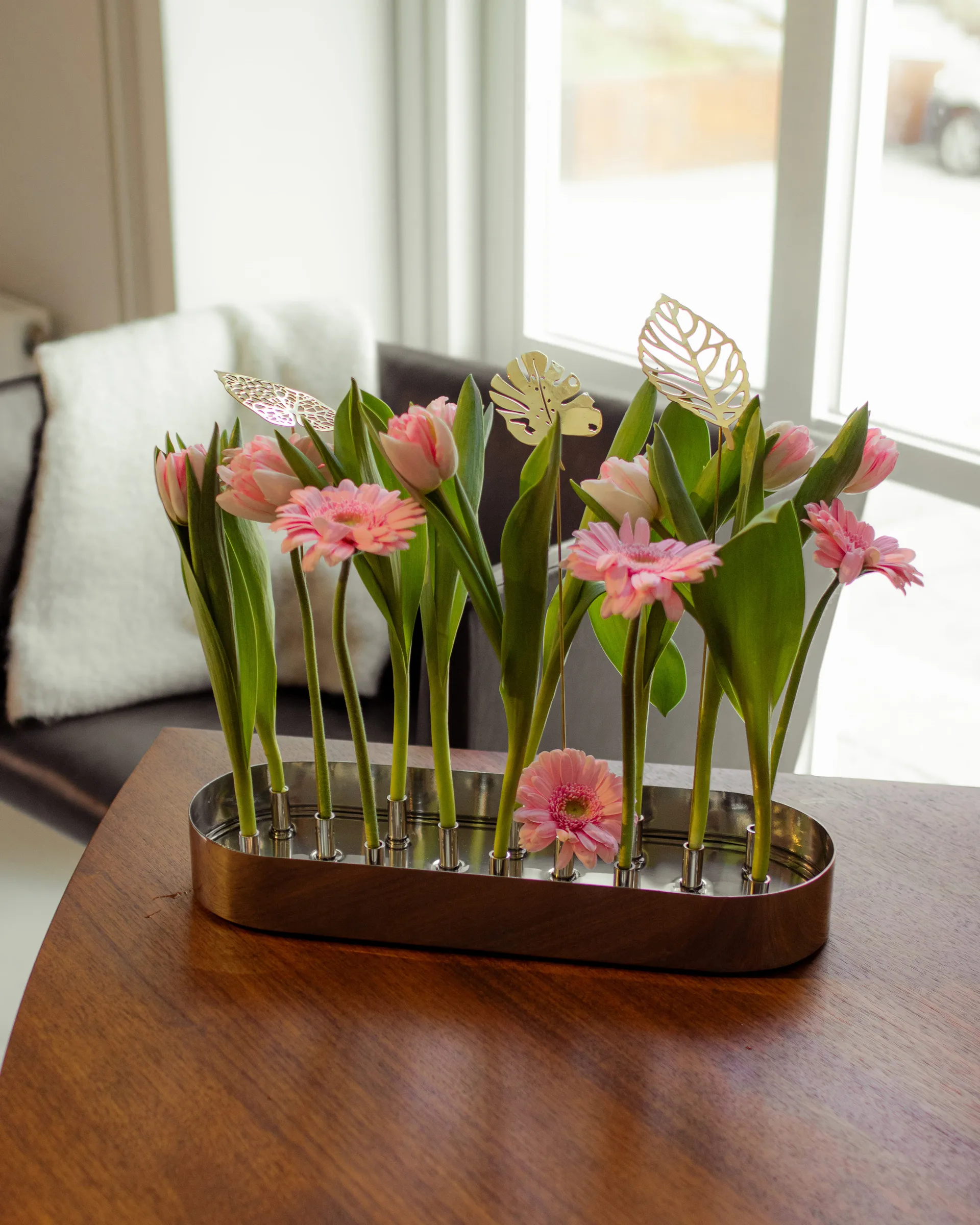 Dekoracja Brass Leaves, 2 szt., Water KLONG