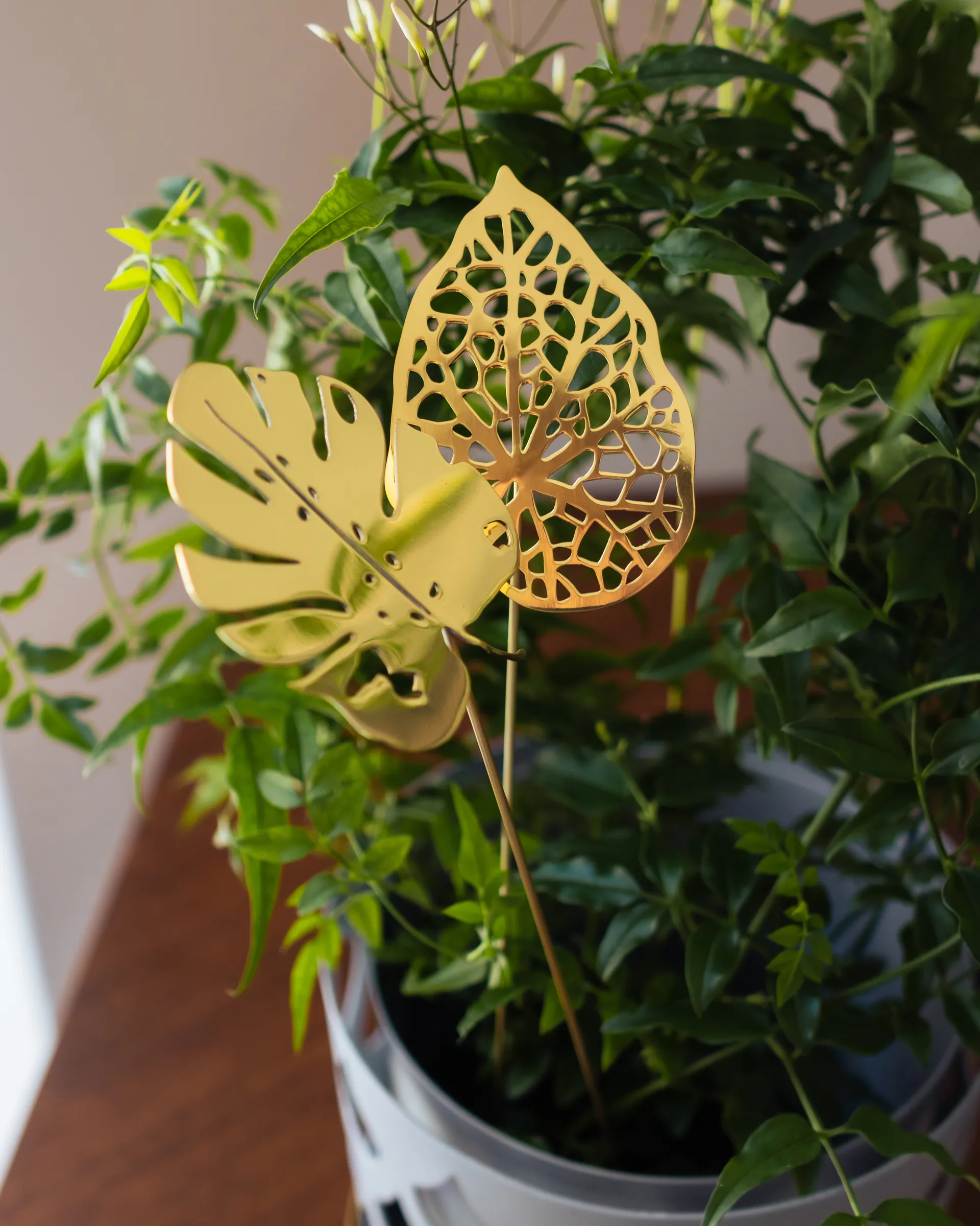 Dekoracja Brass Leaves, 2 szt., Water KLONG