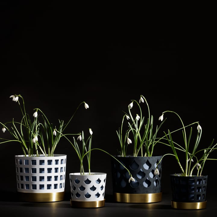 Doniczka Trio, średnia Ø18 cm, Niebieski KLONG