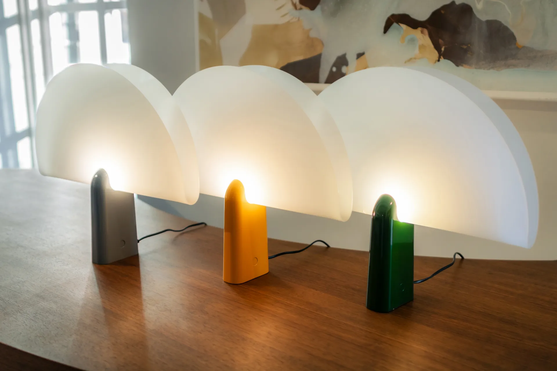 Lampa stołowa Pavo, Szary KLONG