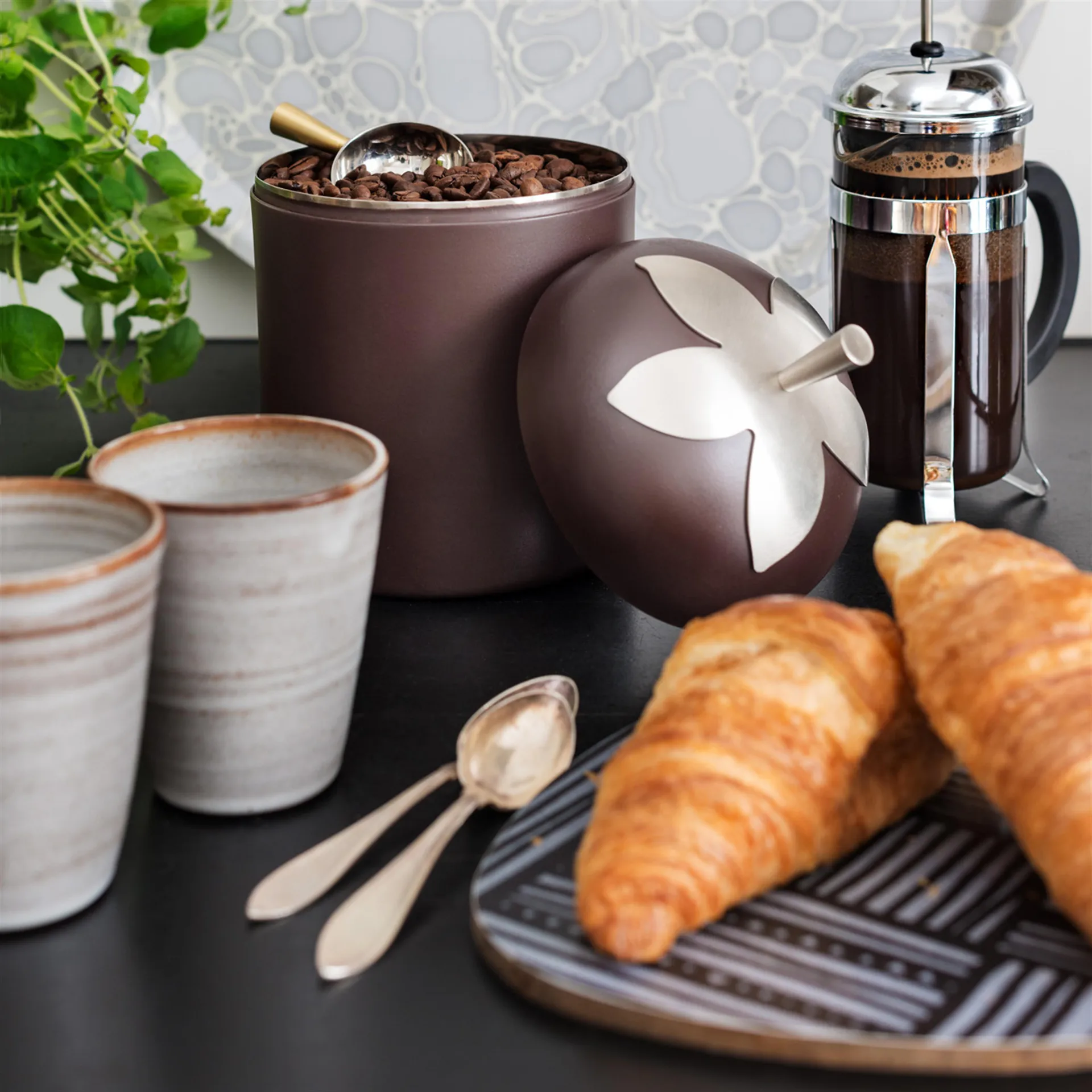 Słoik Blad - duży, brązowy KLONG