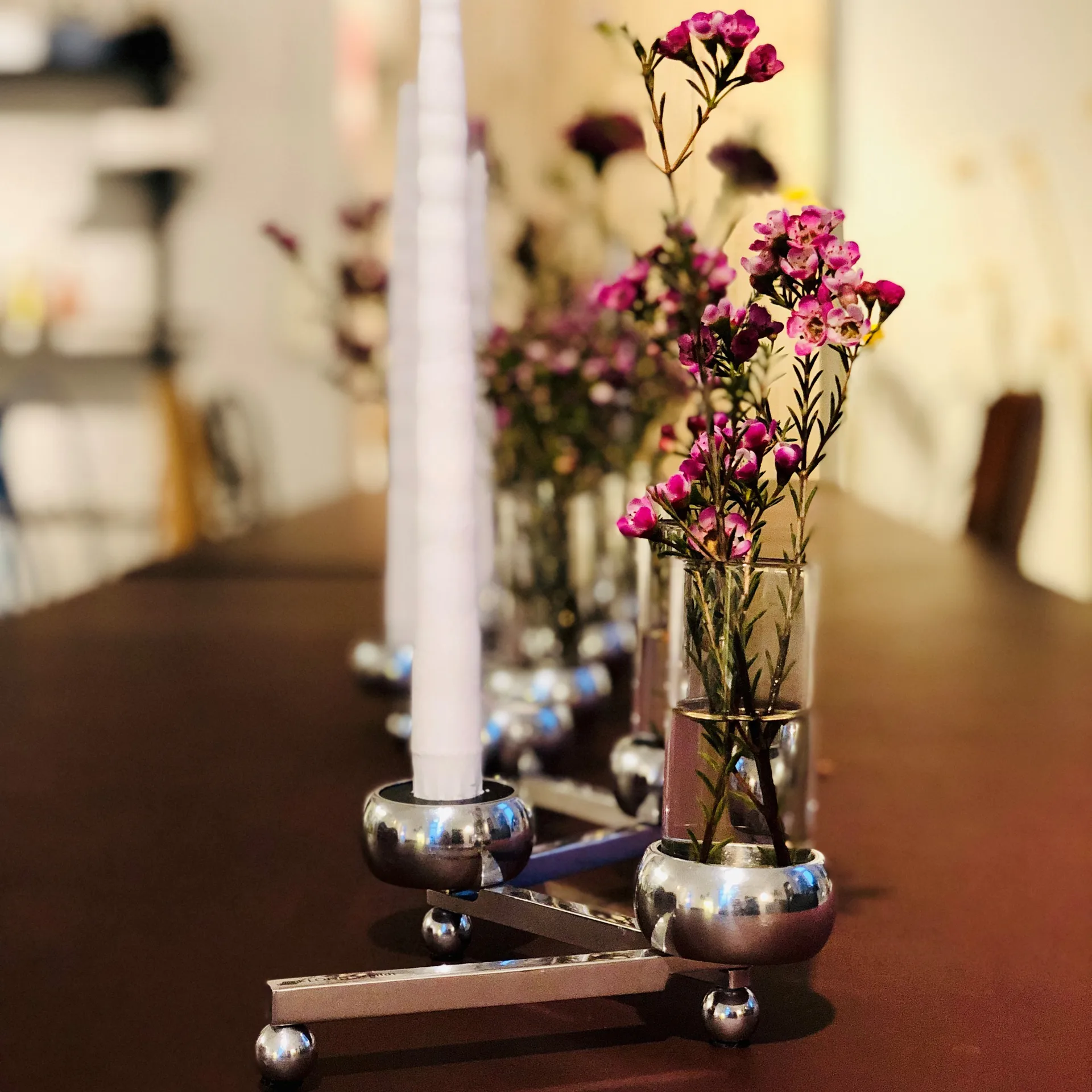 Świecznik Constella duży, aluminium KLONG