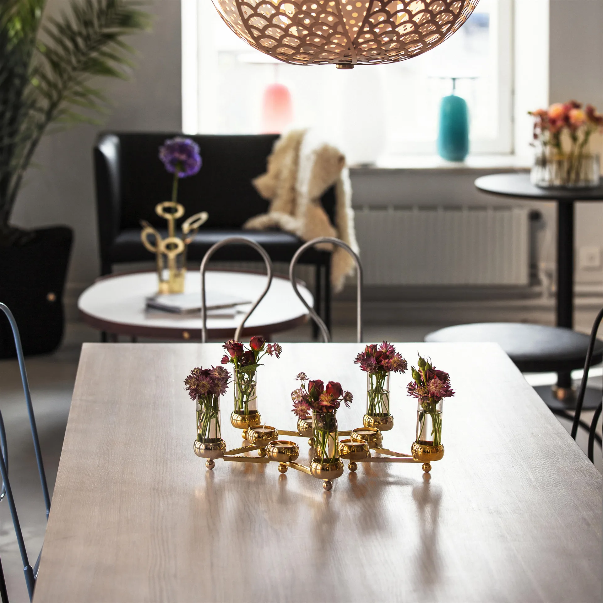 Świecznik Constella duży, mosiądz KLONG