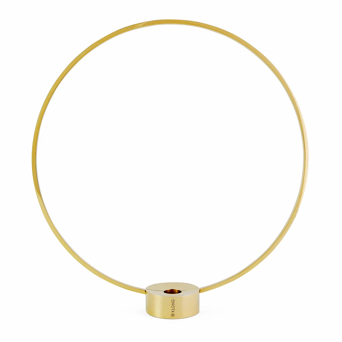 Świecznik Gloria, mały, mosiądz KLONG