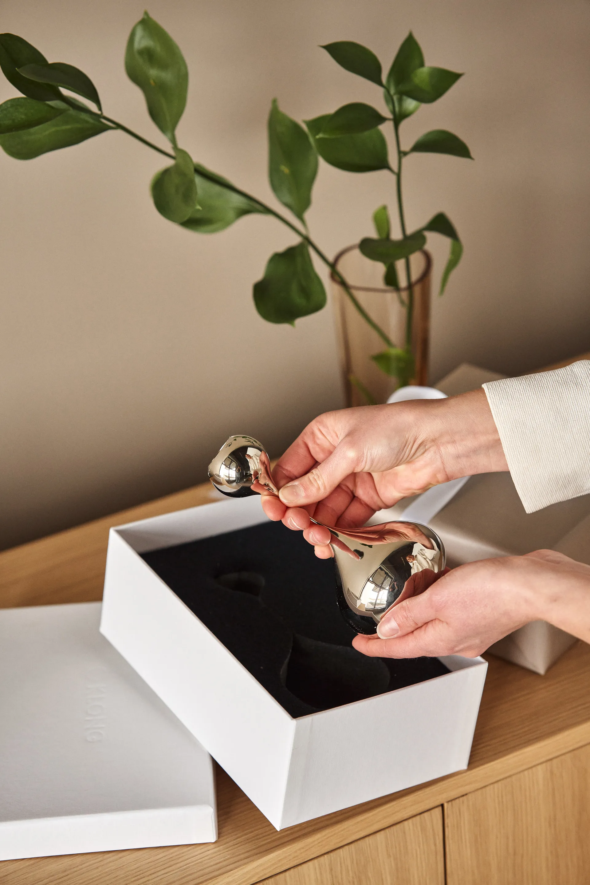 Tender świecznik mały, Nikiel KLONG