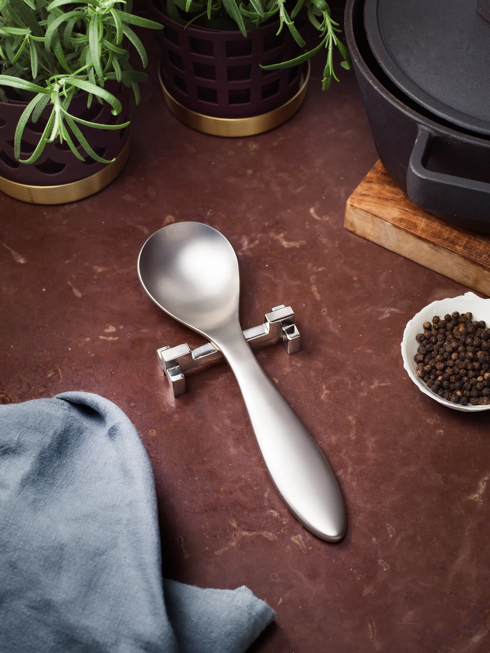 Uchwyt na sztućce Signe 2-pak, Nikiel KLONG