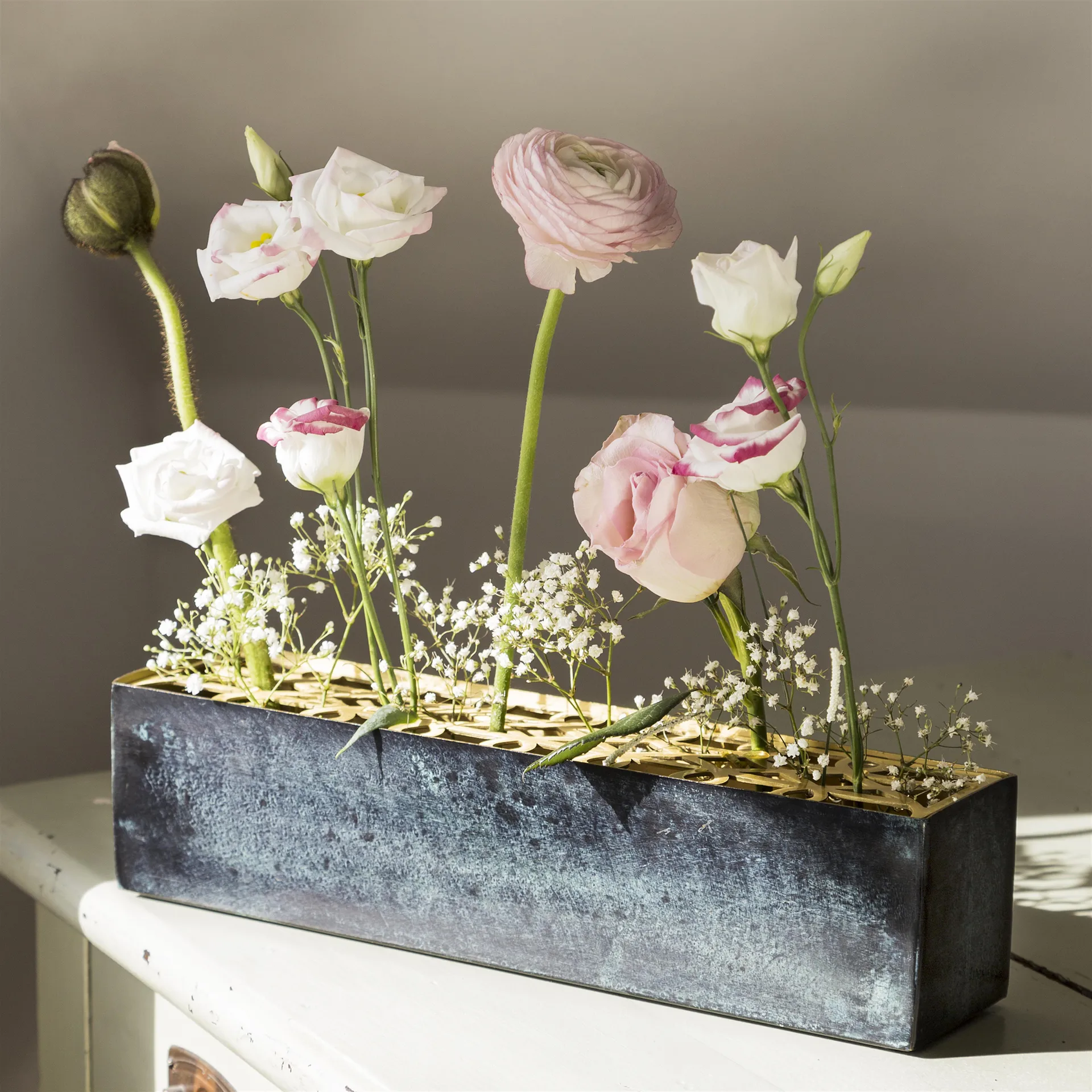 Wazon Äng, prostokątny, niebieski KLONG