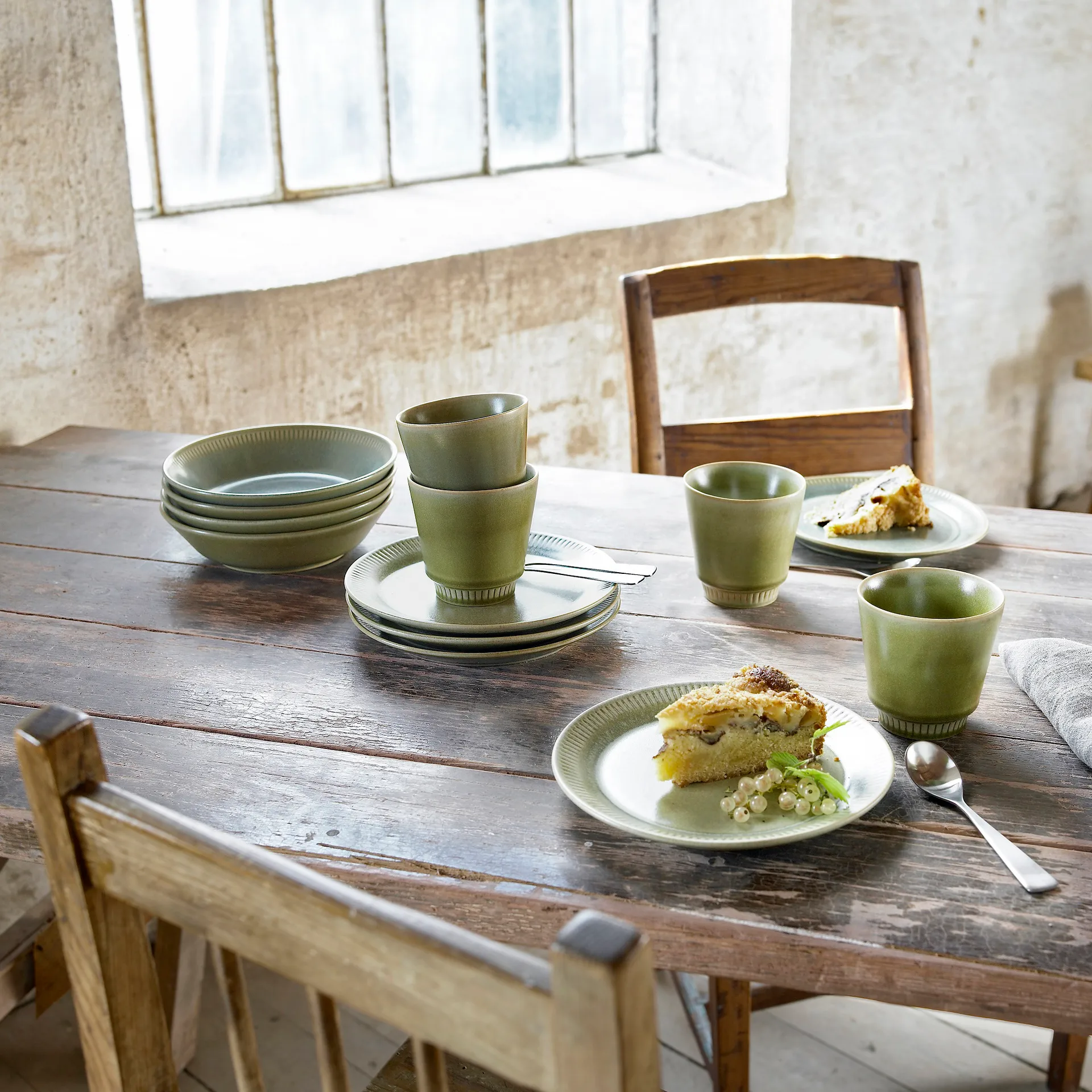 Filiżanka Knabstrup 28 cl, oliwkowa zieleń Knabstrup Keramik