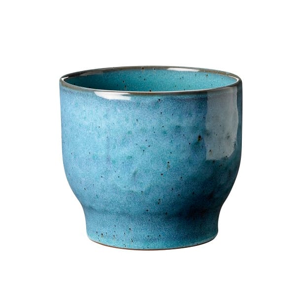 Knabstrup donica zewnętrzna Ø12,5 cm - Dusty blue - Knabstrup Keramik