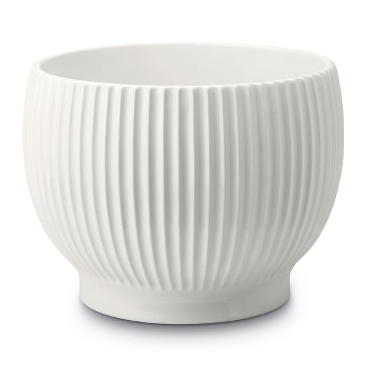 Knabstrup donica żłobiona Ø14,5 cm - Biały - Knabstrup Keramik