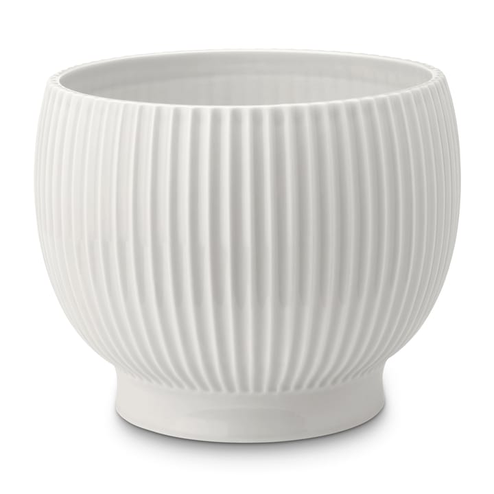 Knabstrup donica żłobiona Ø16,5 cm - Biały - Knabstrup Keramik