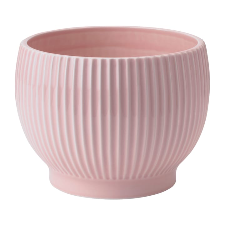 Knabstrup donica żłobiona Ø16,5 cm - Różowy - Knabstrup Keramik