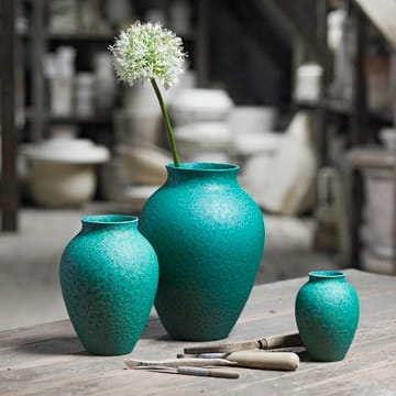 Knabstrup wazon 20 cm - zielony - Knabstrup Keramik