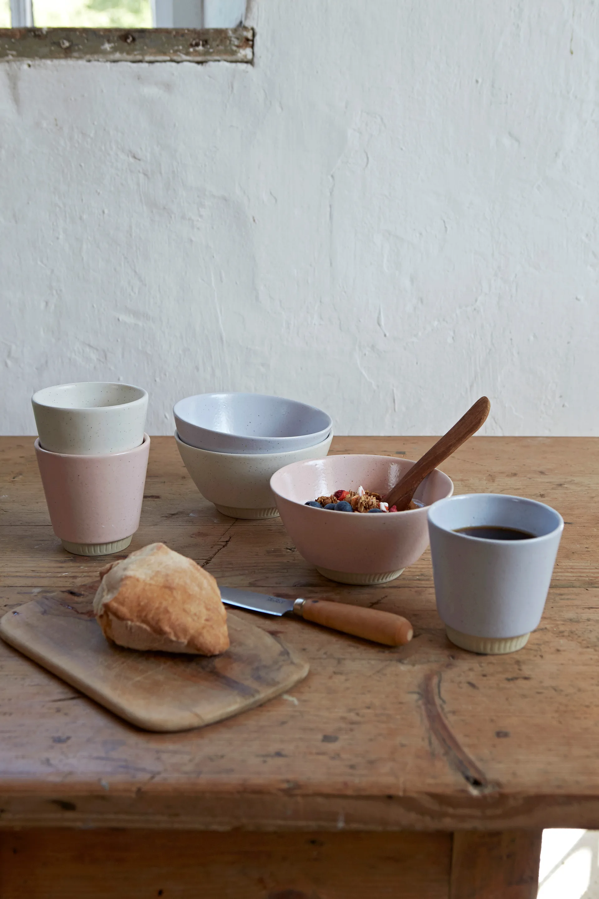 Kubek Colorit 25 cl, Różowy Knabstrup Keramik