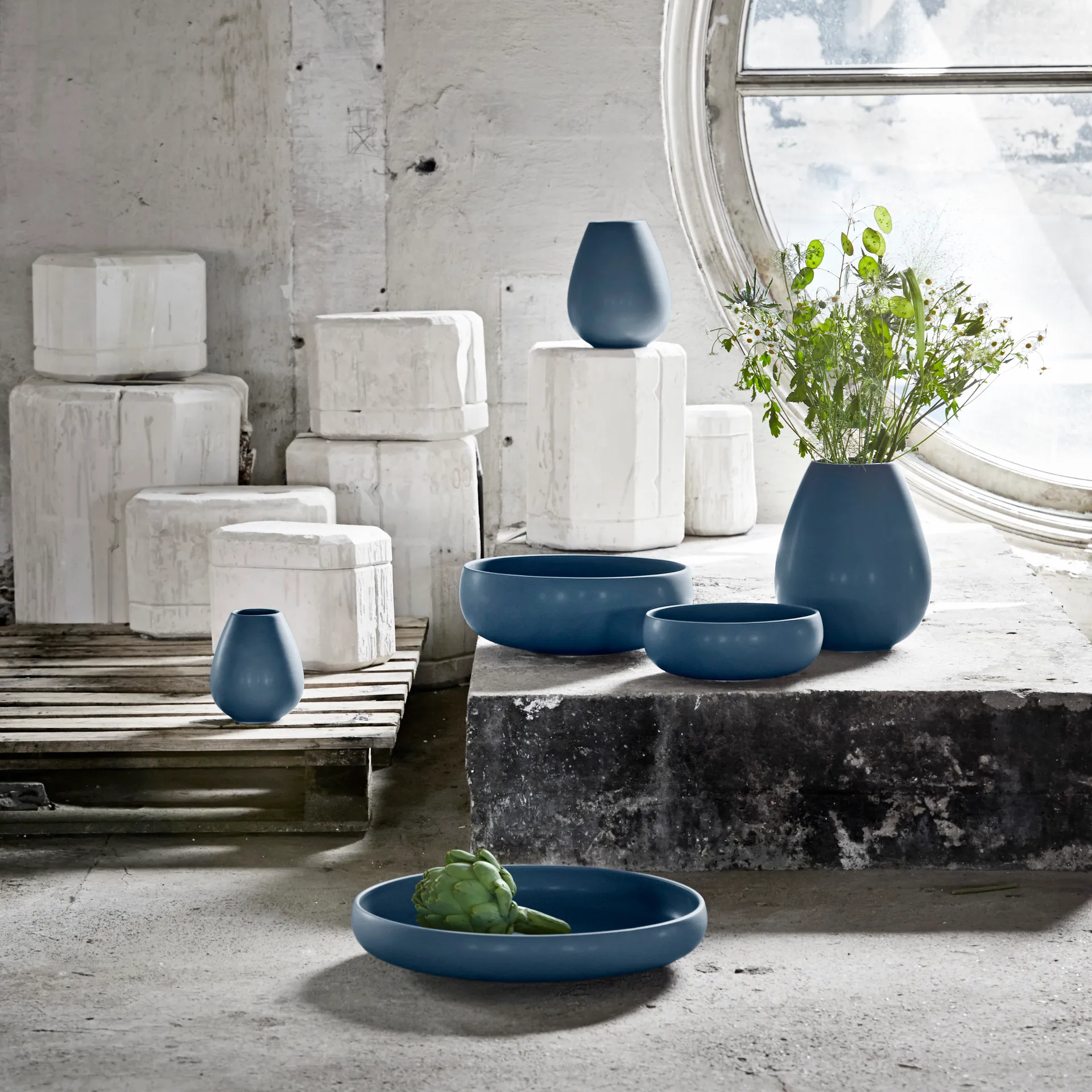 Misa Earth 30 cm, Niebieski Knabstrup Keramik