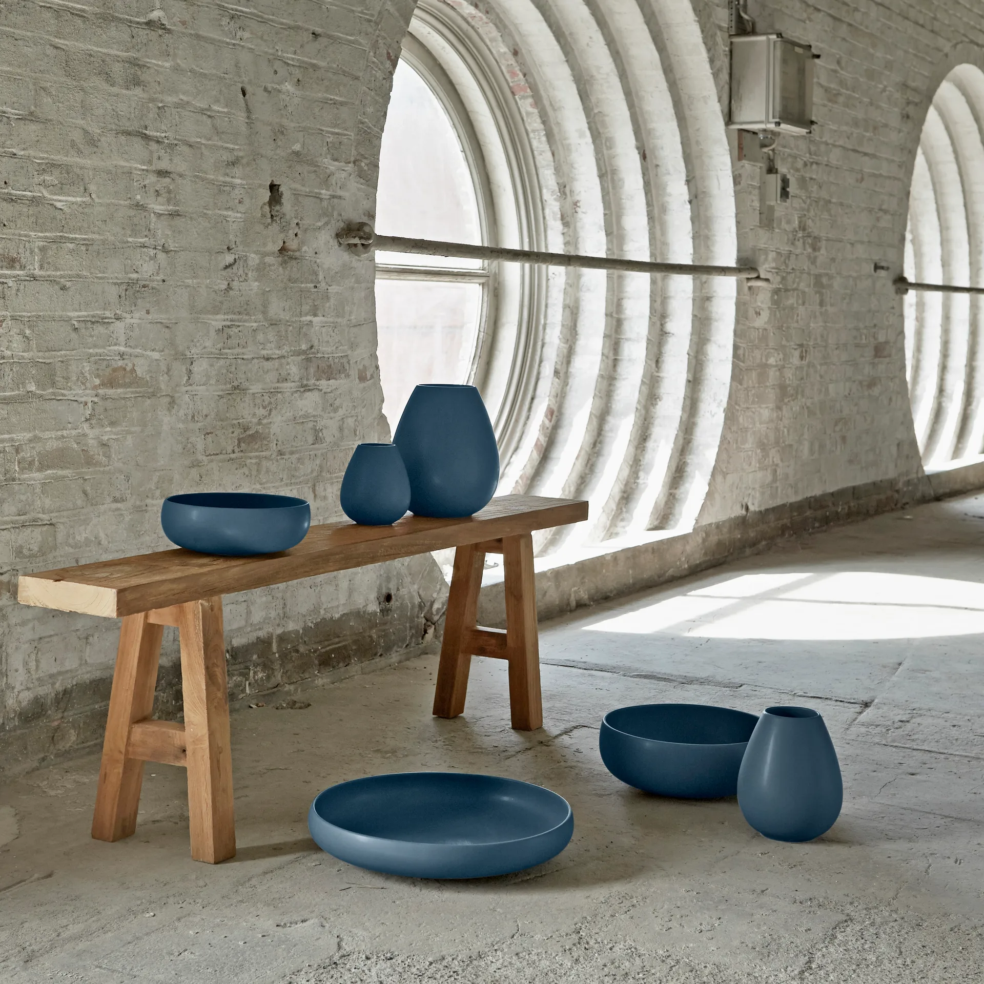 Misa Earth 30 cm, Niebieski Knabstrup Keramik