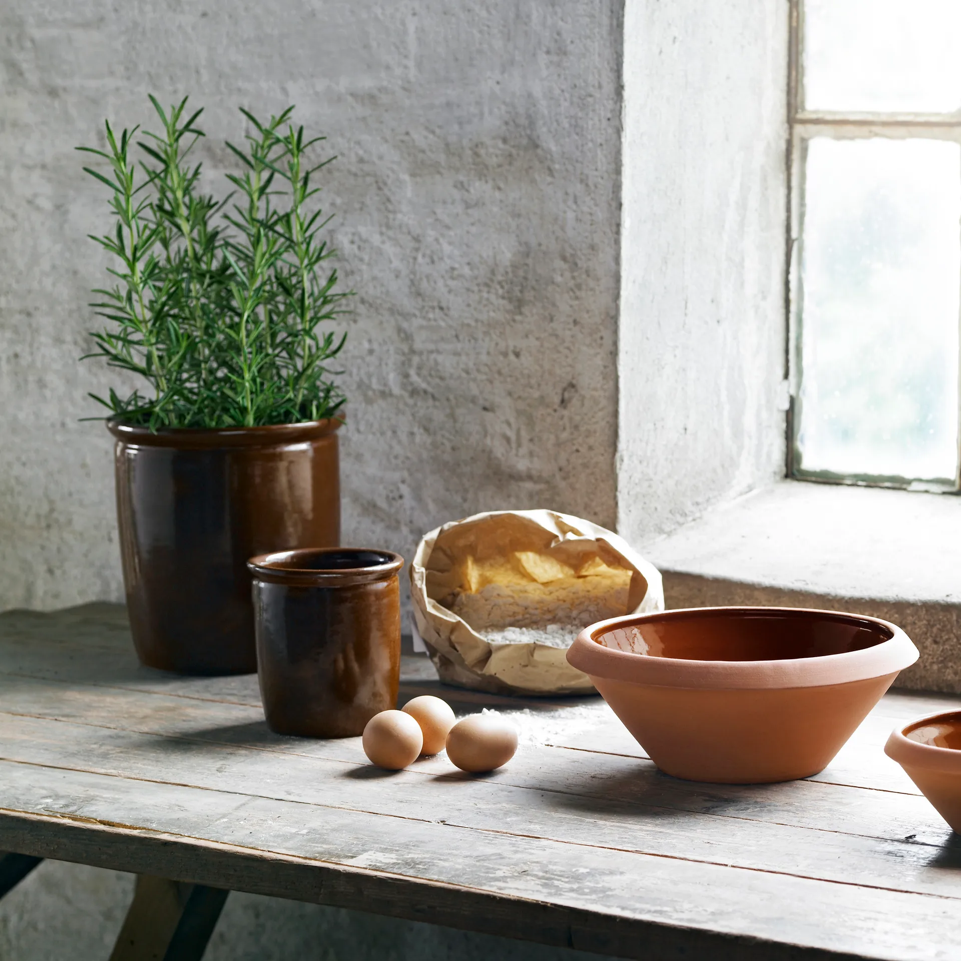 Miska do ciasta Knabstrup 5 l, terakota Knabstrup Keramik