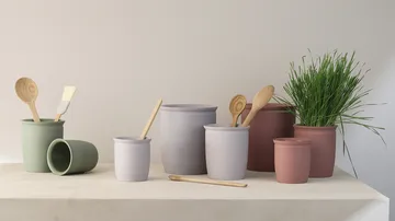 Słoik gliniany Knabstrup - Dark rose, 0,5 L - Knabstrup Keramik