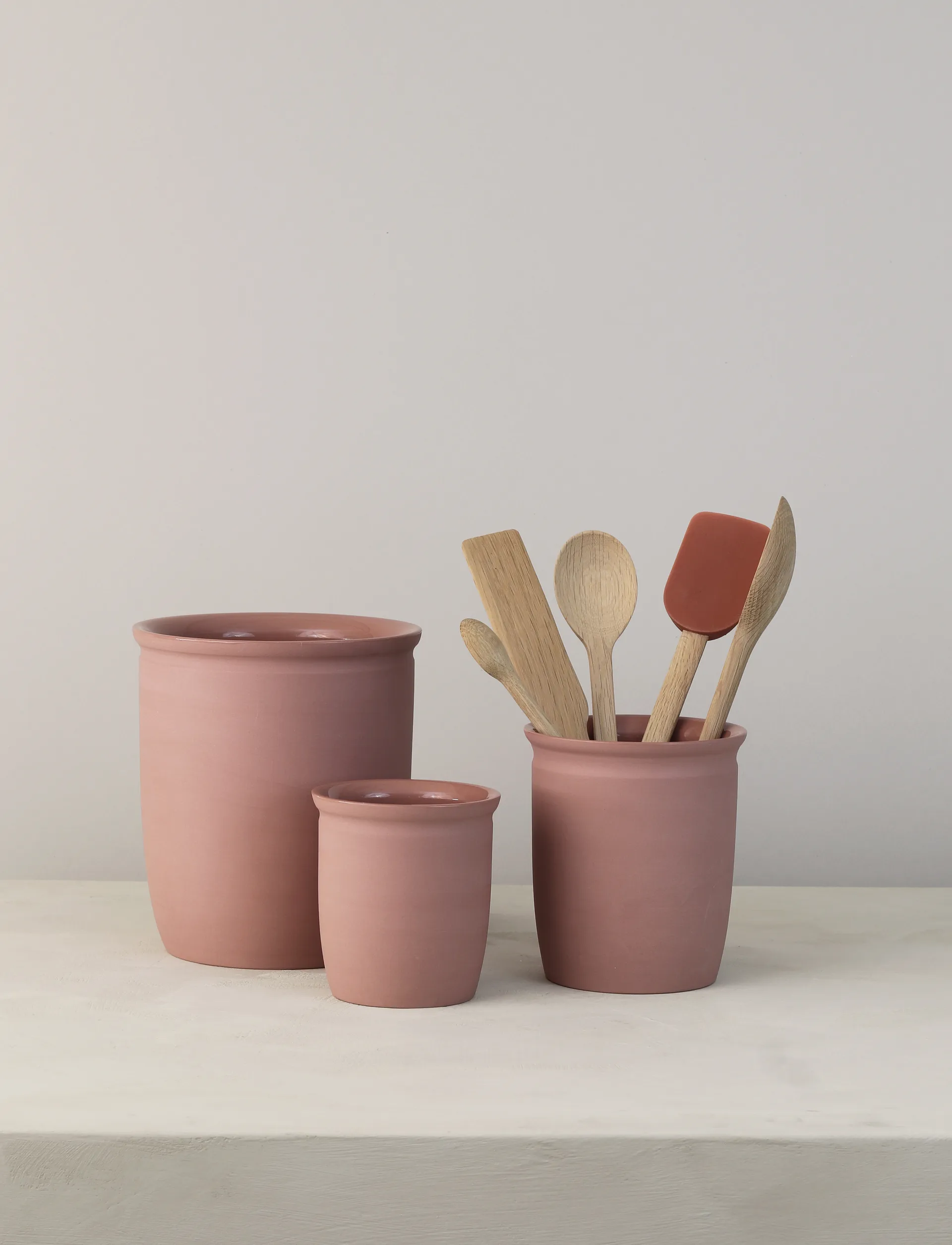 Słoik gliniany Knabstrup, Dark rose, 1 l Knabstrup Keramik