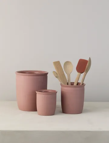 Słoik gliniany Knabstrup - Dark rose, 2 l - Knabstrup Keramik