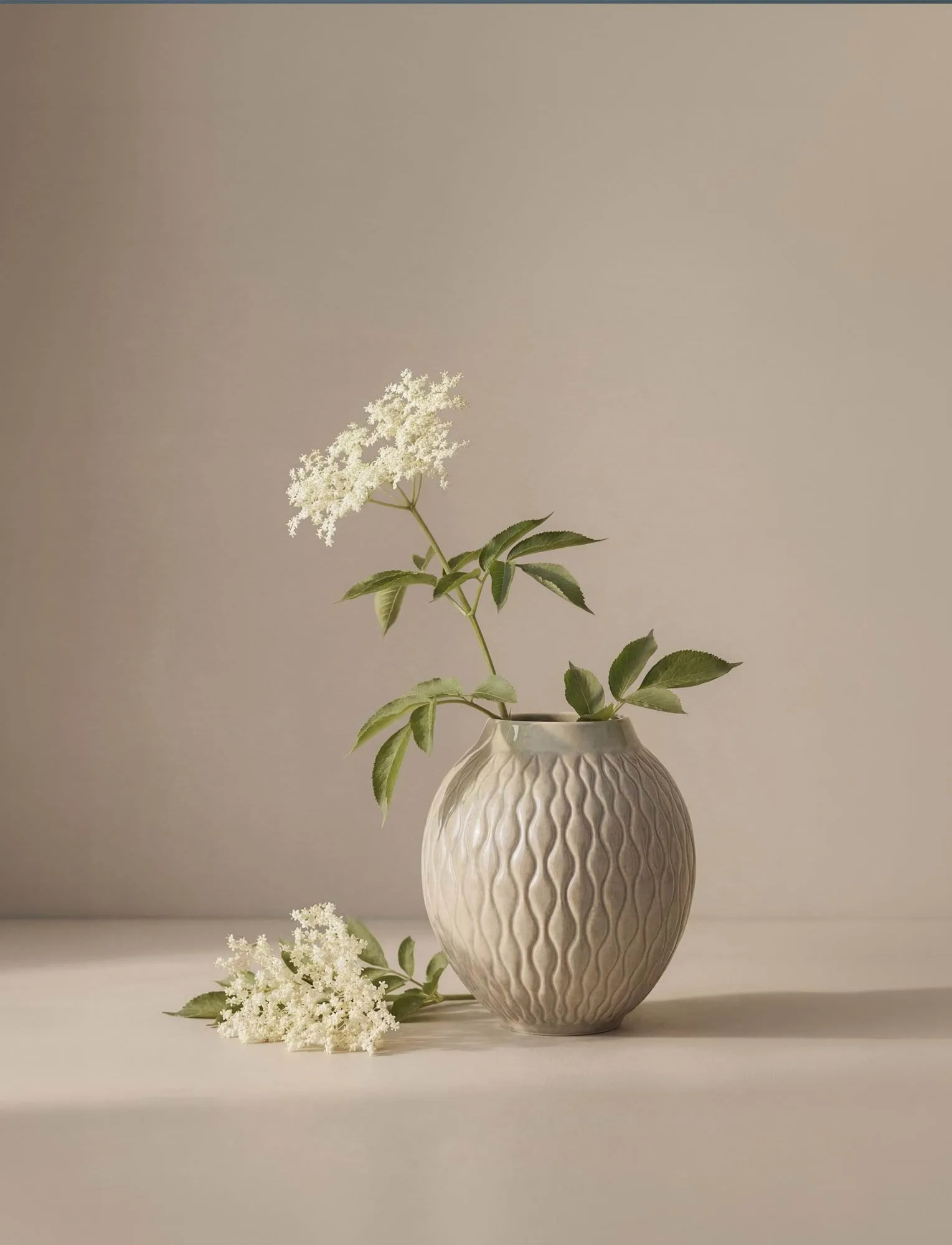Solum wazon, Jesion, 24 cm Knabstrup Keramik