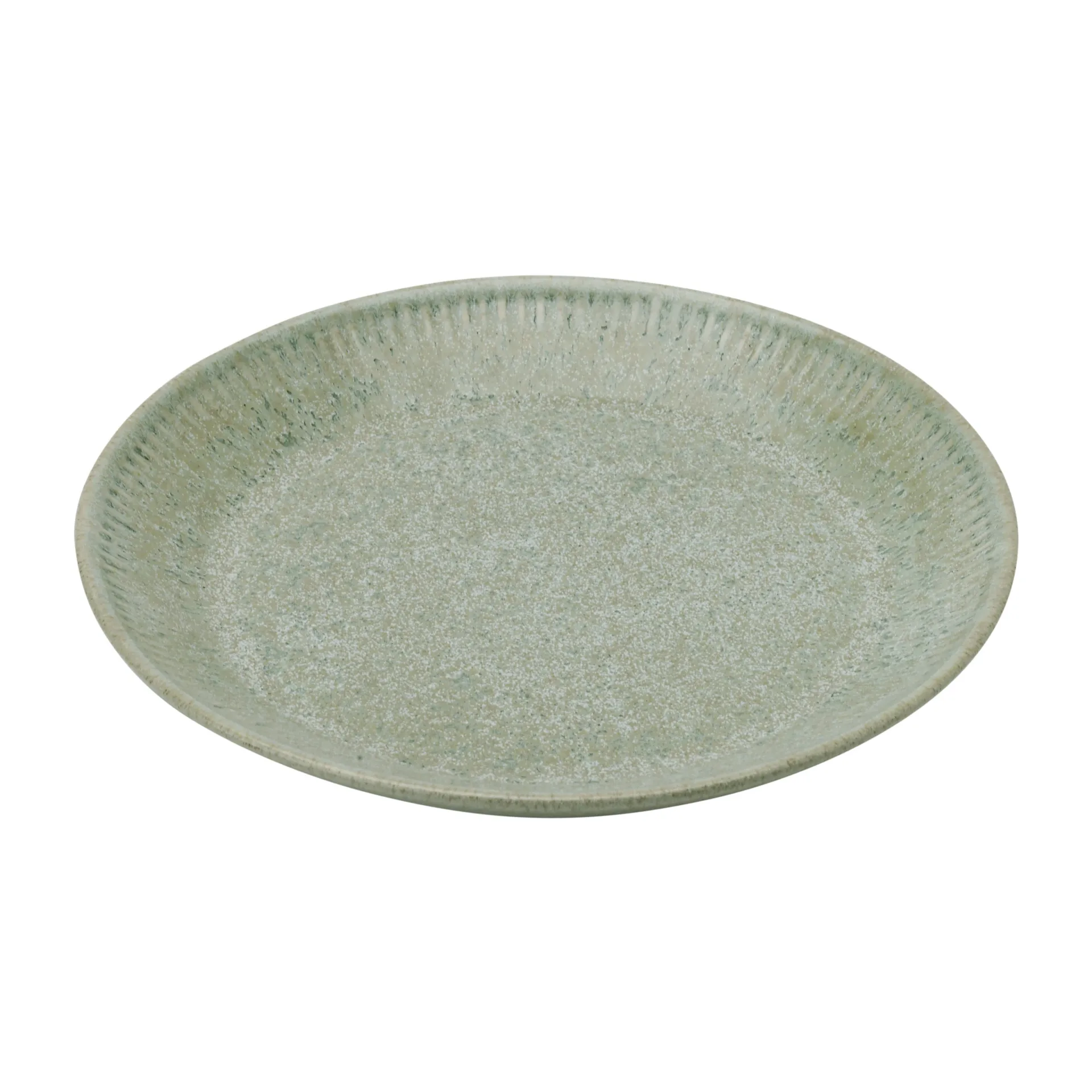 Talerz stołowy Knabstrup zieleń oliwkowa, 19 cm Knabstrup Keramik