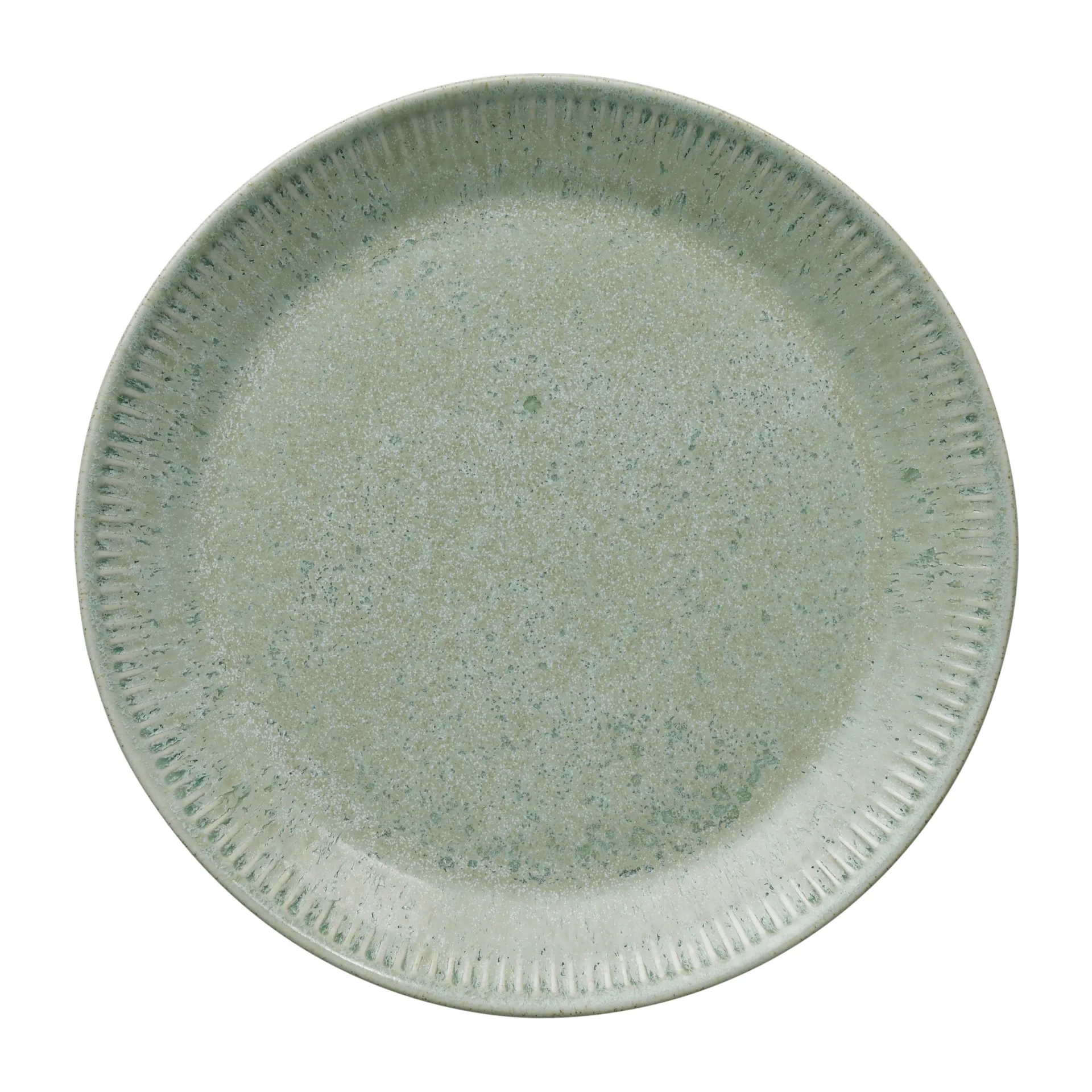 Talerz stołowy Knabstrup zieleń oliwkowa, 22 cm Knabstrup Keramik
