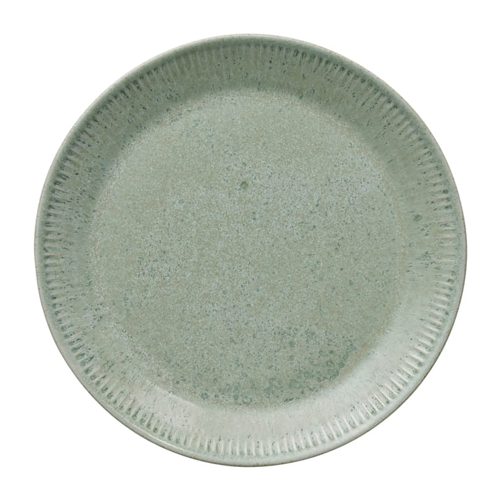 Talerz stołowy Knabstrup zieleń oliwkowa - 22 cm - Knabstrup Keramik
