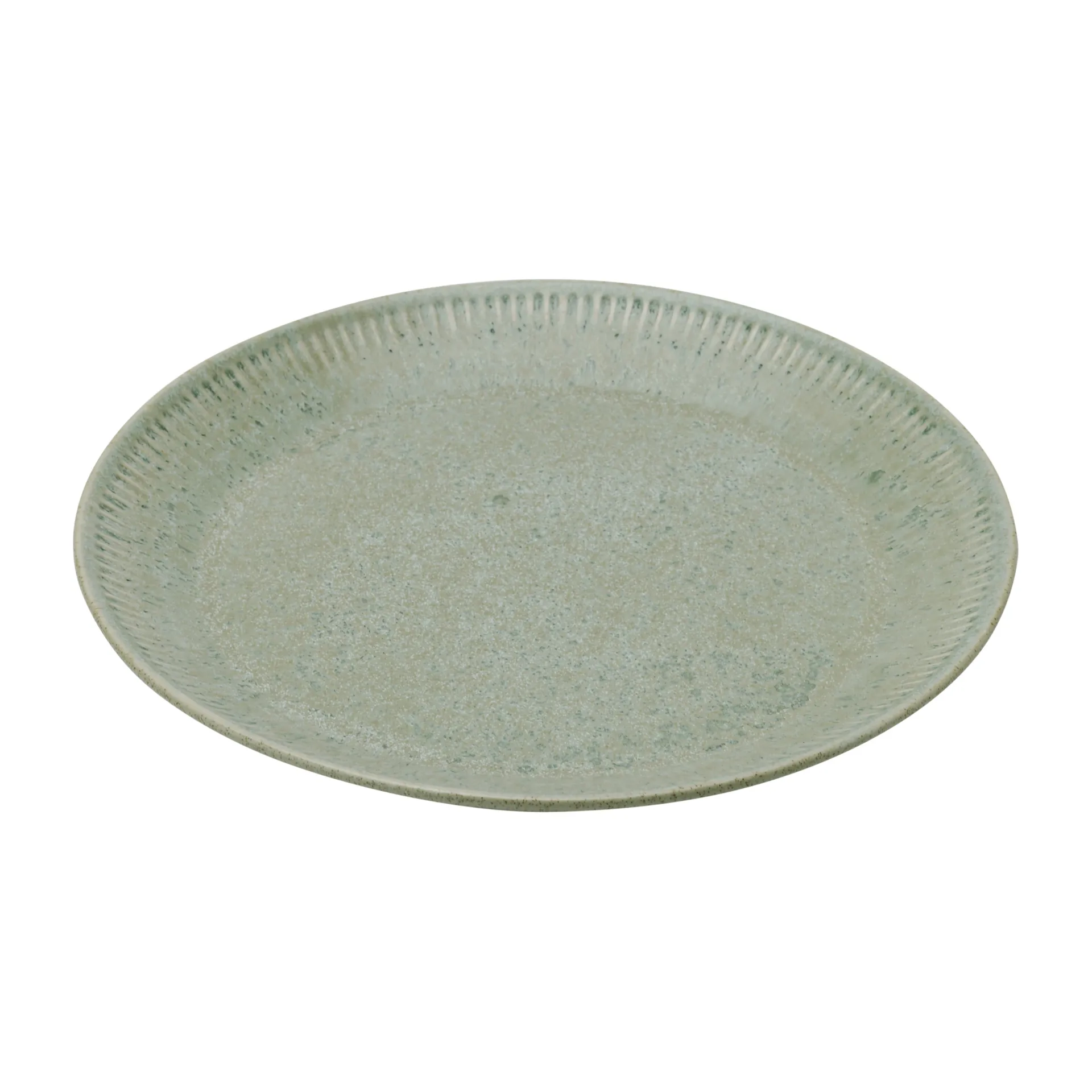 Talerz stołowy Knabstrup zieleń oliwkowa, 22 cm Knabstrup Keramik