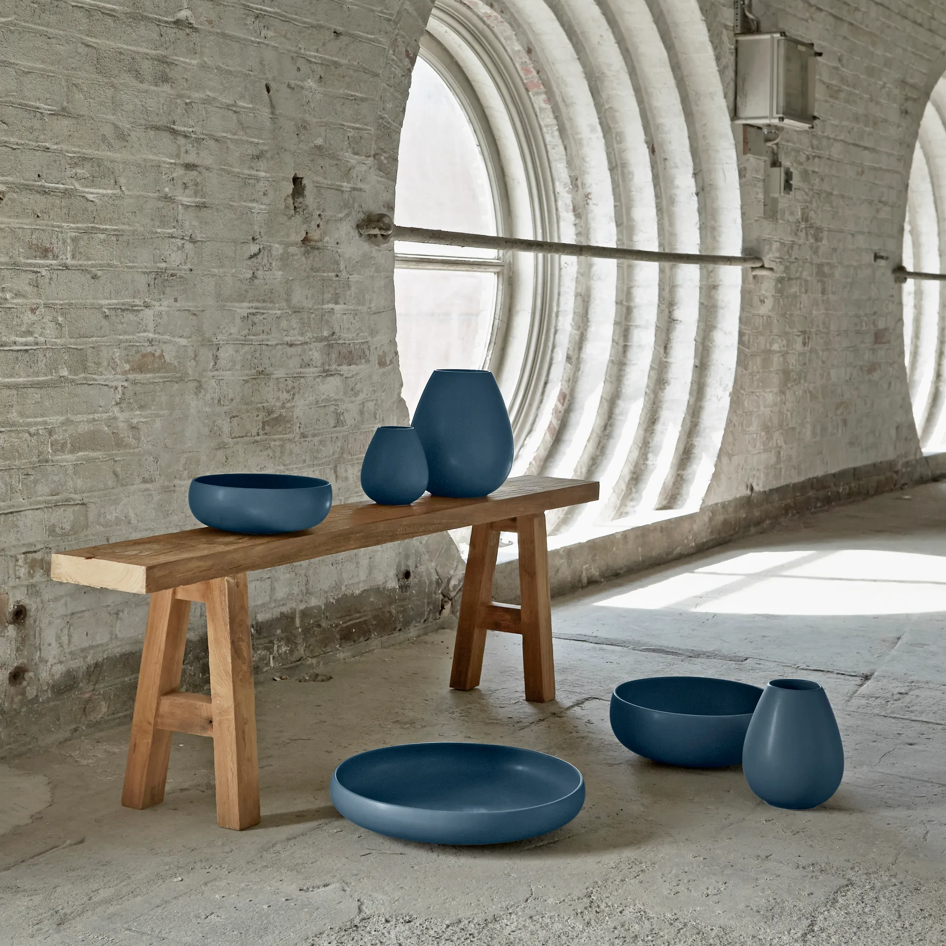 Wazon Earth 14 cm, Niebieski Knabstrup Keramik