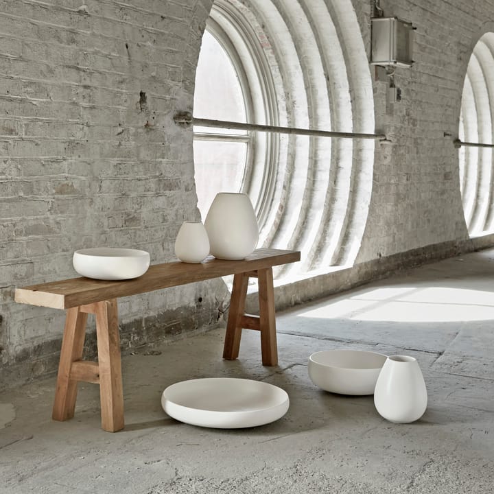 Wazon Earth 24 cm - Wapienno-biały - Knabstrup Keramik