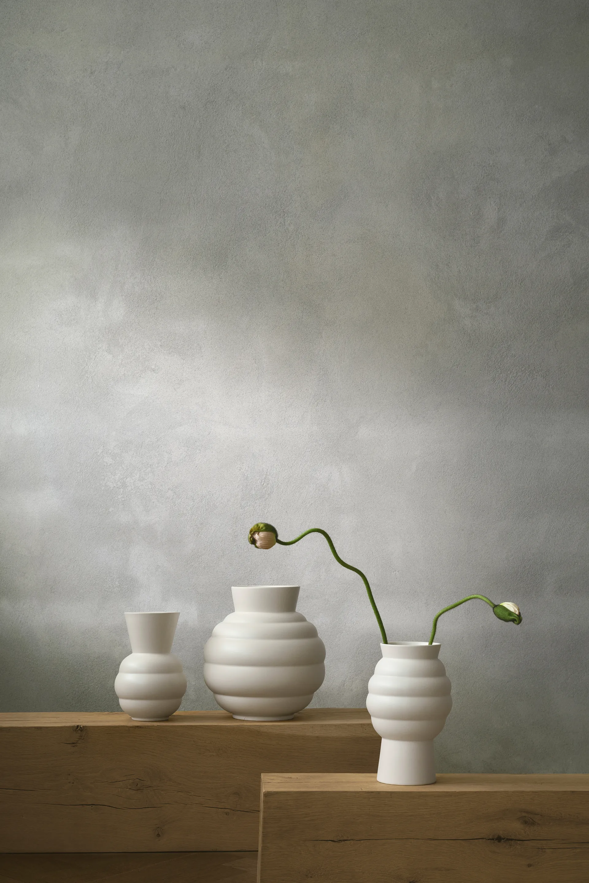 Wazon Tortus Archie No2 23.5 cm, White Knabstrup Keramik