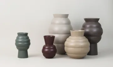 Wazon Tortus Archie No4 37 cm - Dark grey - Knabstrup Keramik